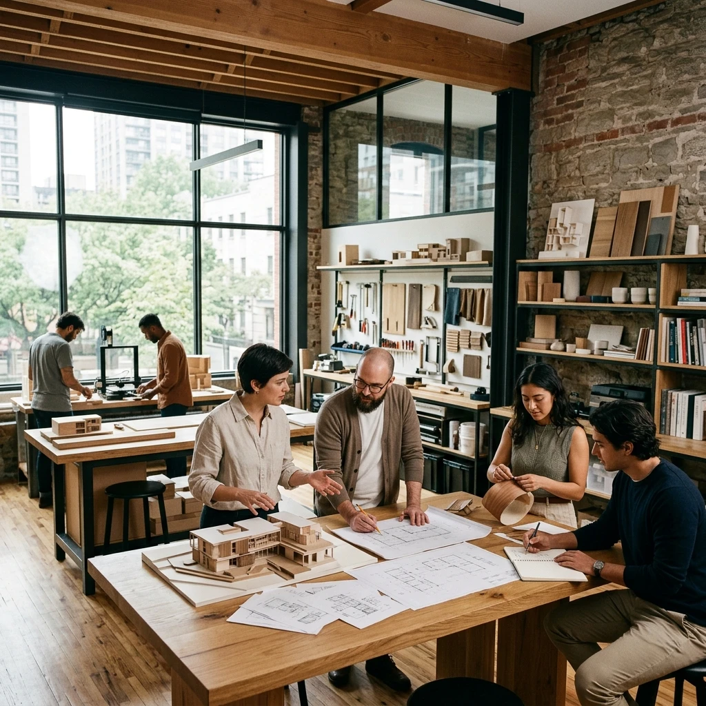 Collaborative studio with designers and architects