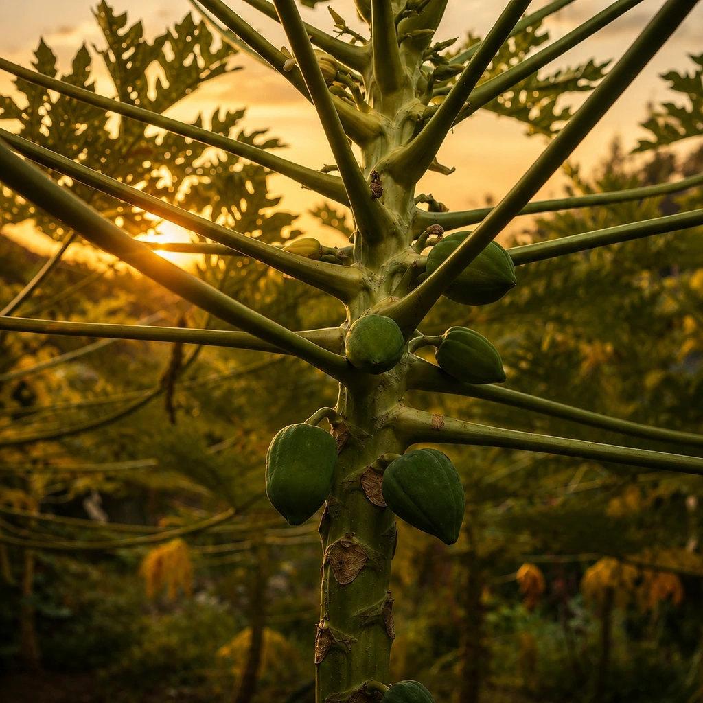 Hands planting a sprout in rich soil at morning sunlight